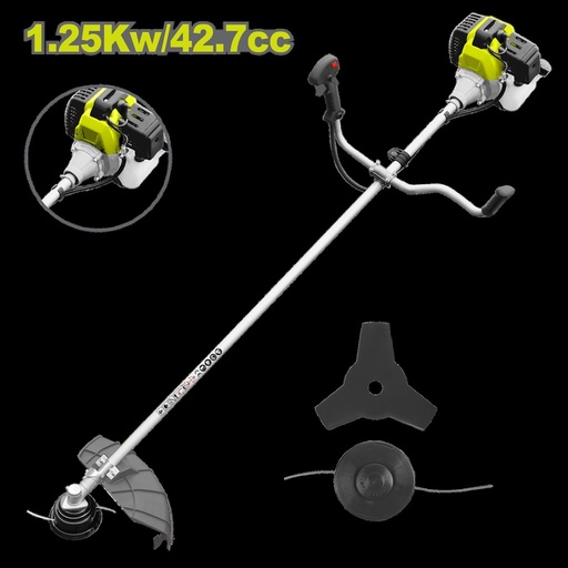 GUADAÑADORA  A GASOLINA  1.25KW 42.7CC INCLUYE YOYO Y CUCHILLA  DYLLU (DTGM1543)