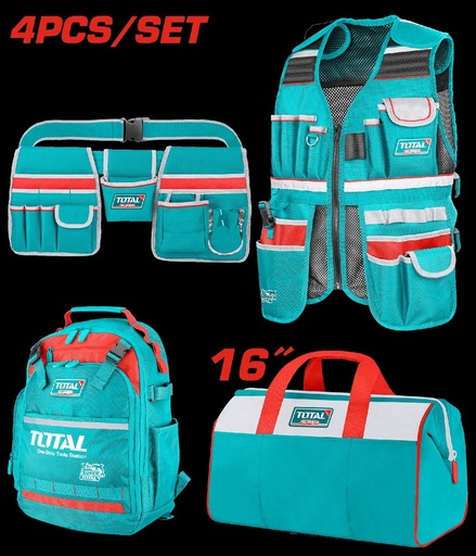 JUEGO DE PORTA HERRAMIENTA X 4 PZS SUPER TOTAL (TOS230912)