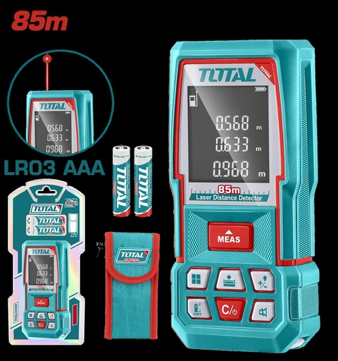 MEDIDOR DE DISTANCIA LASER 85MTS INDUSTRIAL SUPER TOTAL (TMT570268)