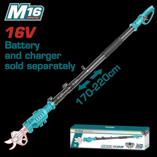 EXTENSION PLEGABLE 17-22M PARA TIJERA JARDINERIA 16V  INDUSTRIAL SUPER TOTAL (TERLI1658)