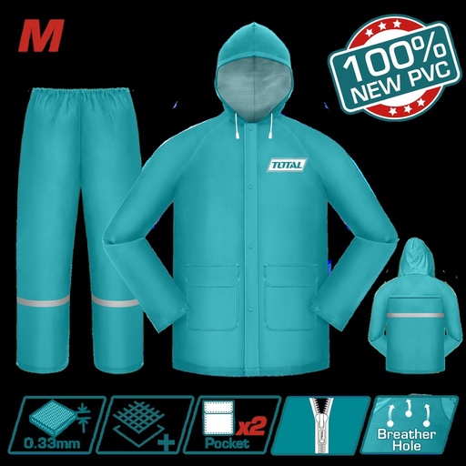 IMPERMEABLE PARA MOTO INDUSTRIAL TALLA M TOTAL (THTRS031.M)