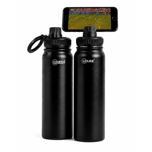 TERMO 800ML CON SOPORTE PARA CELULAR COLORES SURTIDOS UDUKE (HT4219)