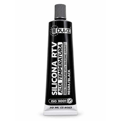 SILICONA UDUKE 70 ML RTV NEGRA ALTA TEMPERATURA AUTOMOTRIZ UDUKE (HT4394)