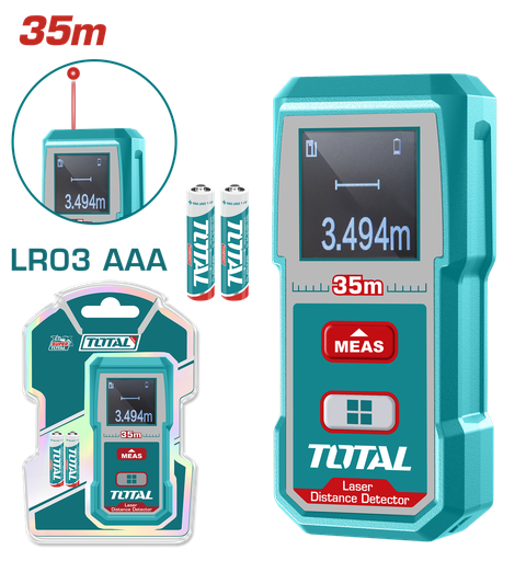 MEDIDOR DE DISTANCIA LASER 35MTS INDUSTRIAL SUPER TOTAL (TMT53055)