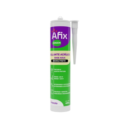 SELLADOR Y ADHESIVO GREEN ACRILICO NEGRO X 430GR AFIX PEGADIT (0406918)