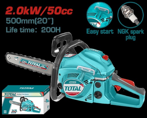 MOTOSIERRA  20" 50CC A GASOLINA  SUPER TOTAL (TG5502011)