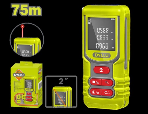 MEDIDOR DE DISTANCIA LASER 75M DYLLU (DTDL15167)