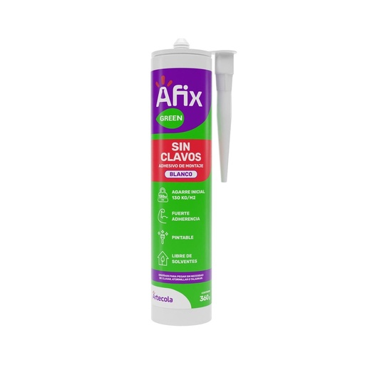 AFIX GREEN SIN CLAVOS BLANCO 360 GRAMOS (406878)