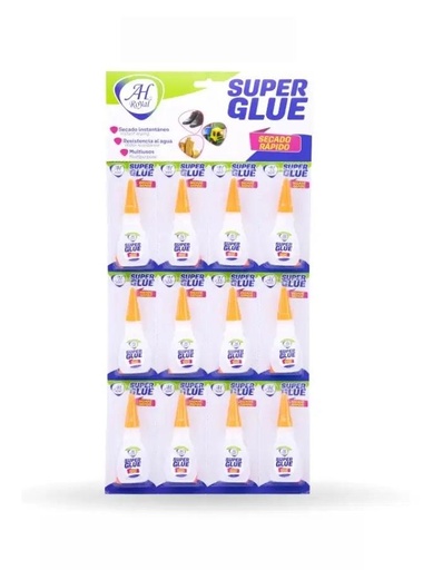 SUPER GLUE CARTON DOSIFICADOR X 12 UNIDADES (5 GRS) (PAC6417-342)