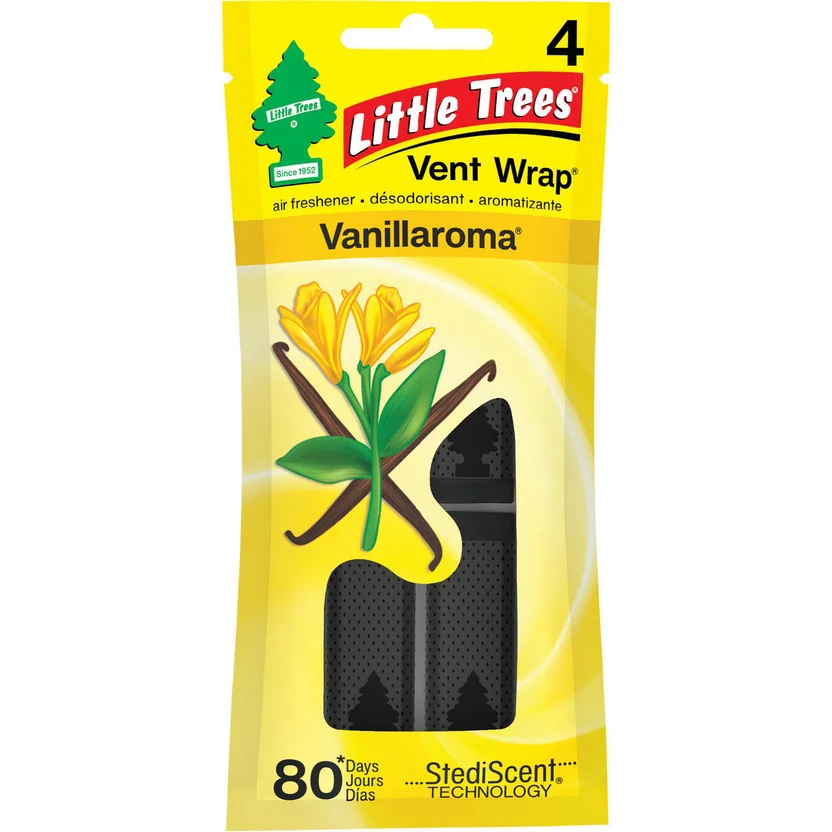 AMBIENTADOR LITTLE TREES REJILLA DE VENTILACION VAINILLA ROMA (X4UND)