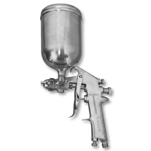 AEROGRAFO UDUKE PROFESIONAL USA VASO DE 400 CC PISTOLA F-75 CROMADA (HT30561)