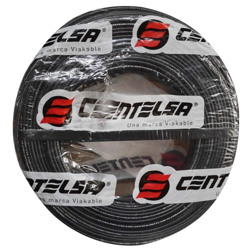 ALAMBRE RIGIDO CENTELSA 8  (NEGRO)