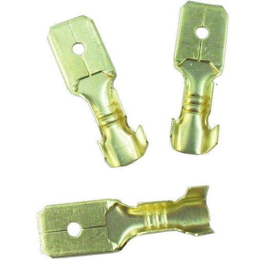 TERMINAL COBRE PLANA MACHO (DJ617-63B) (HT30073)(CAJITA X 100)