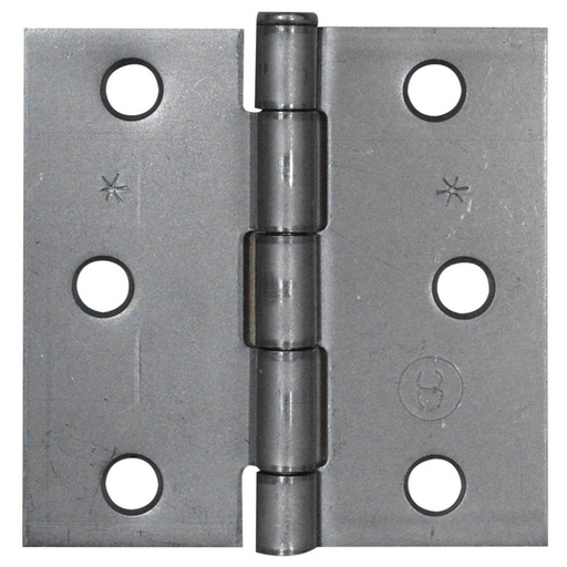BISAGRA NUDO CABEZA PLANA HIERRO 3X3  X 12 PARES C-16 (PUERTA)(HT) (T1106-0052)