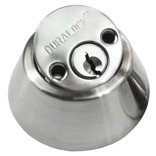 CHAPA CERROJO SEGURIDAD GATO DOBLE CILINDRO CROMO-MATE REF 790*