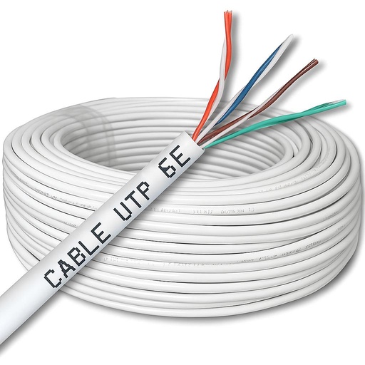 CABLE UTP TITANIUM CCA CAT 6E INTERIOR 305M BLANCO (60%COBRE-40%ALUMINIO)(TTA197)