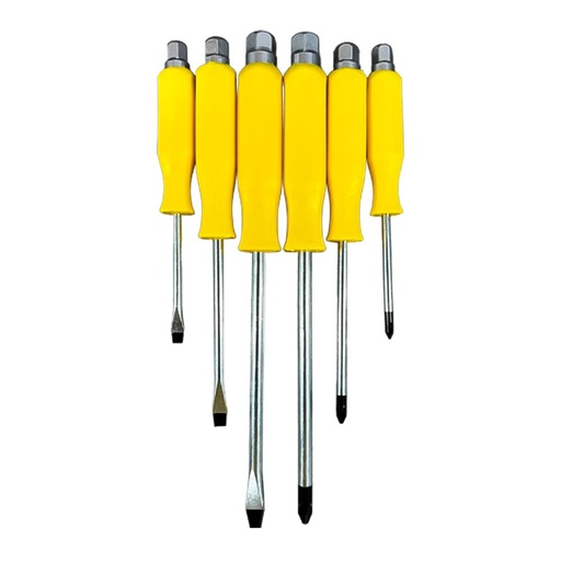DESTORNILLADOR AMARILLO DE GOLPE X 6 VHARBOR (SDY-8050)(HT20252)