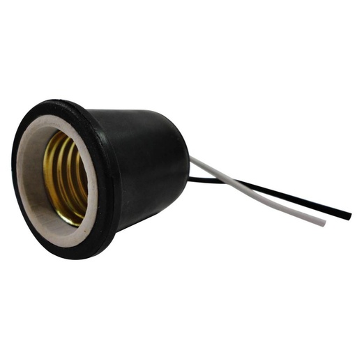 SOCKET CAUCHO INTEMPERIE FINO LOZA (JC502W) (RETIE-FL)(HT30517)