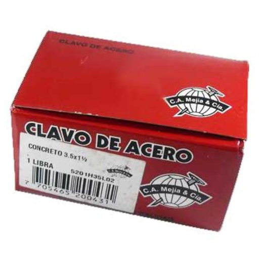 CLAVO ACERO VERTICAL  3/4 CA MEJIA (500 GRS)