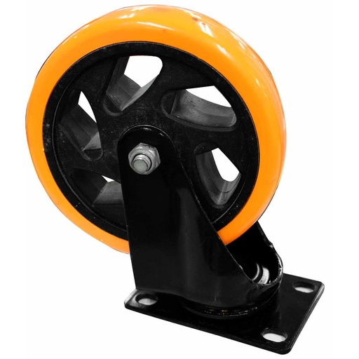 RODACHINES 5" PLANO NARANJA PESA GIRATORIO 125MM 150KG (INDIVIDUAL) (RPNF125)(HT30088)