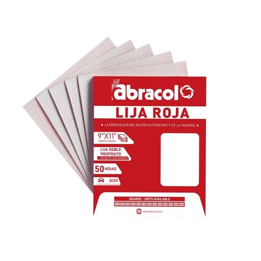 LIJA ABRACOL ROJA  120 ( LIJADO EN SECO (RPHRO0120000