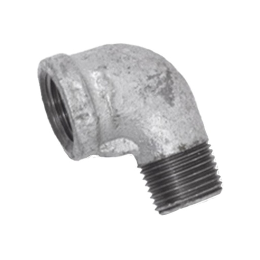 GALVANIZADO CODO MACHO 1/2 (FINO CODO CALLE) PQT X 1 UDUKE