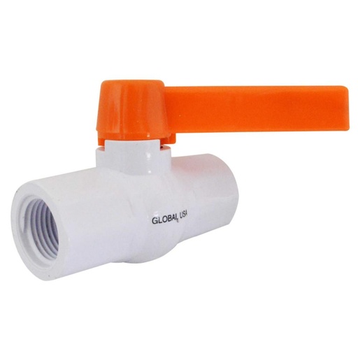 LLAVE BOLA PVC ROSCA FINA CHAPOLA NARANJA LARGA 1/2 (HT20143)