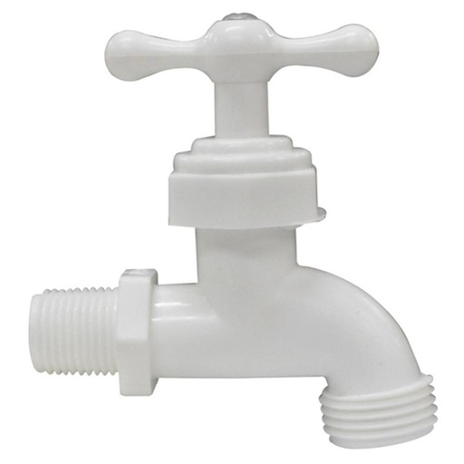 GRIFO PLASTICO UDUKE BLANCO G/G (HT20144)