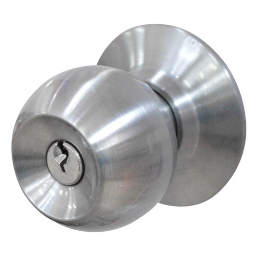 CHAPA BOLA ENTRADA PRINCIPAL P/METALICO OVALADO CROMADA CAROLINA YALE (6377)