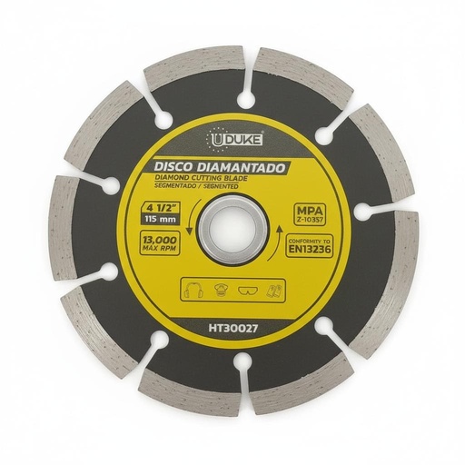 DISCO DIAMANTADO SEGMENTADO UDUKE 4 1/2 (DDUG-115) (HT30027)
