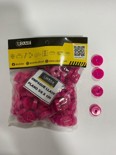 EMPAQUE ECONOMICO GRIFO SILICONADO FUSCIA (BOLSA X 100) (PRECIO X BOLSA)
