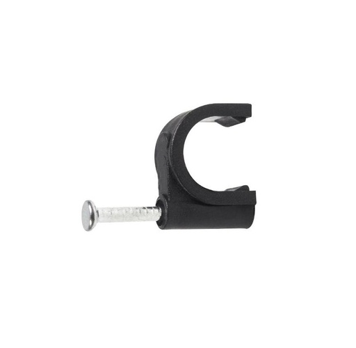 GRAPA MURO NEGRA PLASTICA COAXIAL 6-MEDIANA C.A MEJIA (BOLSA X 50)