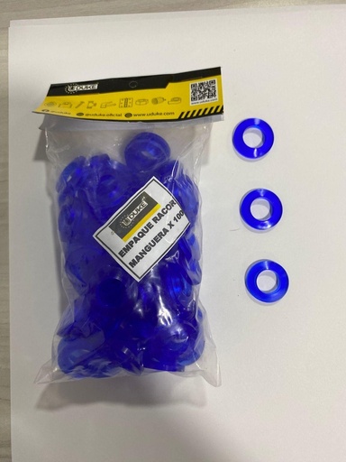EMPAQUE MANGUERA SILICONADO AZUL (BOLSA X 100)(PRECIO X BOLSA)