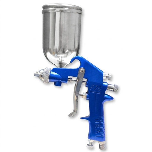 AEROGRAFO UDUKE PROFESIONAL USA VASO DE 400 CC PISTOLA F-75 AZUL (HT30564)
