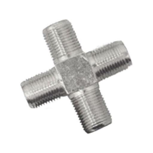 SPLITTER TV X 3 (CRUCETA COAXIAL SIN TERMINAL) PQT X 2 UDUKE