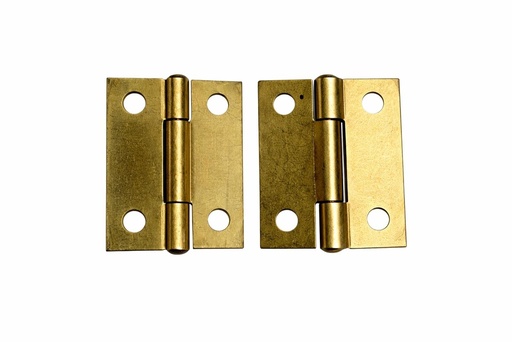 BISAGRA COMUN DORADA GOLDEN 2 C.18 ( CAJITA X 12 PAR)