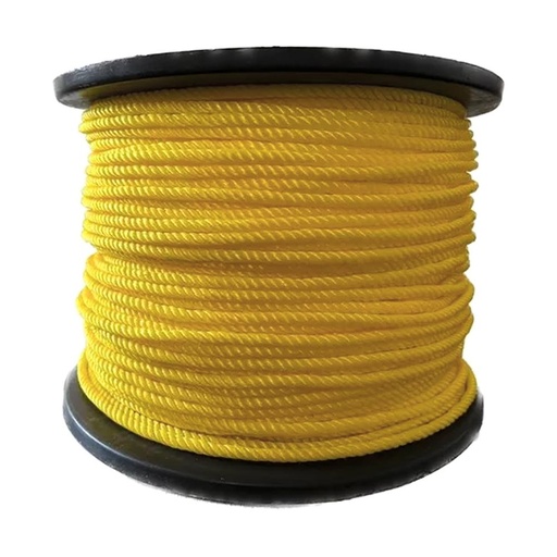 SOGA EN POLIPROPILENO ATAR 4 CABOS 1/4 (6MM) X 500 MTS AMARILLO (09261)