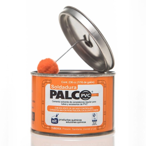 PEGA PVC FINA PALC 1/16 (240 CC) (CERTIFICADA)