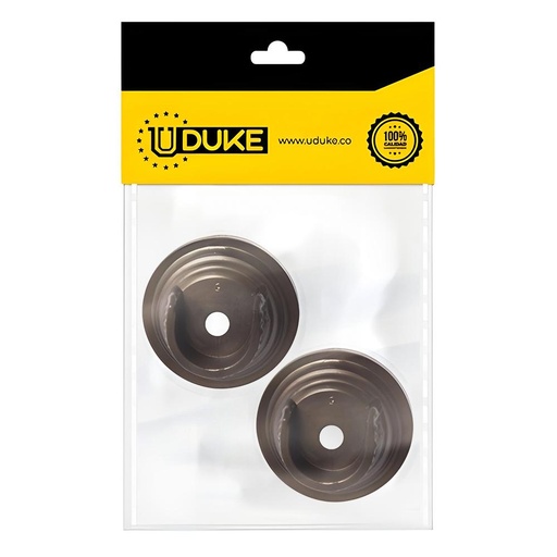 ACCESORIO CORTINERO PLAFON CAFE EN U (ABIERTO) 3/4 PAQ X 2 UDUKE