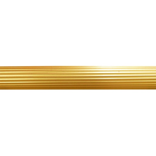 TUBO CORTINERO RANURADO 3/4" DORADO X 6MTS
