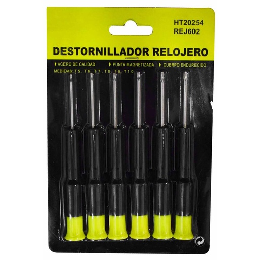 DESTORNILLADOR UDUKE TORX CELULAR X 6 ABANICO (JUEGO) (RF8153) (HT20254)
