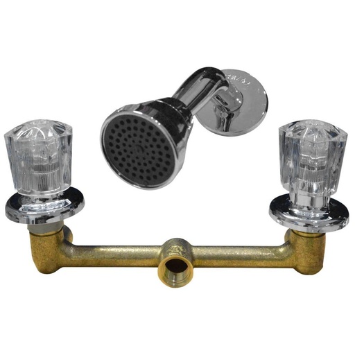 MEZCLADOR 8 PUL + DUCHA REGADERA POMO BRIZA GRIVAL (324503331)