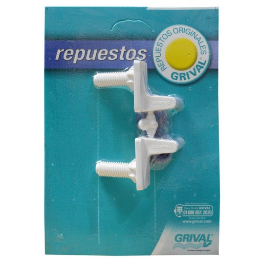 REPUESTO HERRAJE SANITARIO COMODOR BLANCO GRIVAL (O10920001)