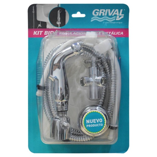 DUCHA TELEFONO BIDE COMPLETA + REGULACION DOBLE METALICA + ACOPLE GRIVAL (937330001)