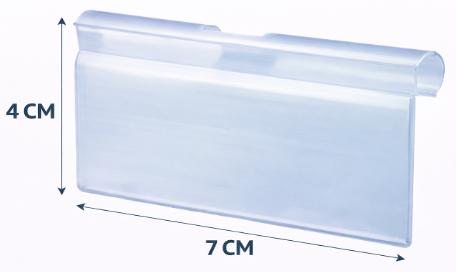 PORTAPRECIOS PLASTICO PARA GANCHO (40X70-MM)(HT90202)