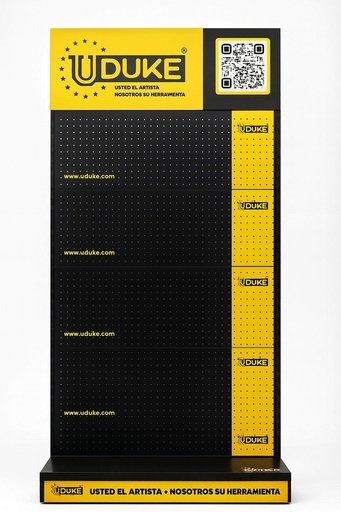 MATERIAL PUBLICITARIO (EXHIBIDOR UDUKE KIT COMPLETO DE 220CM) (225X94X45)(HT3478)