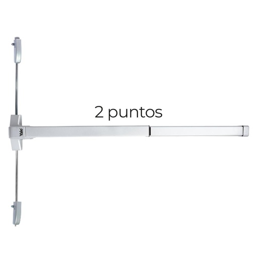 BARRA DE APERTURA ANTIPANICO TAMPA 2 PUNTOS PARA SALONES Y AUDITORIOS VERTICAL (35011)