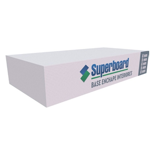 Superboard base enchape interiores - 1220 x 2440 x 8 mm