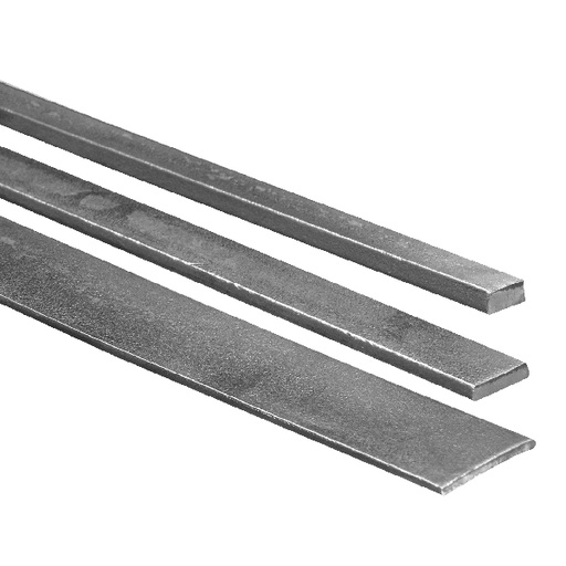 Acero platina - 1/4" x 1/2" x 6m