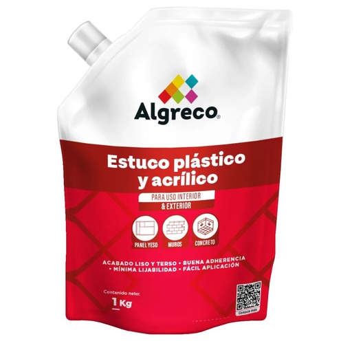 Estuco Plástico y Acrílico - 1 kg